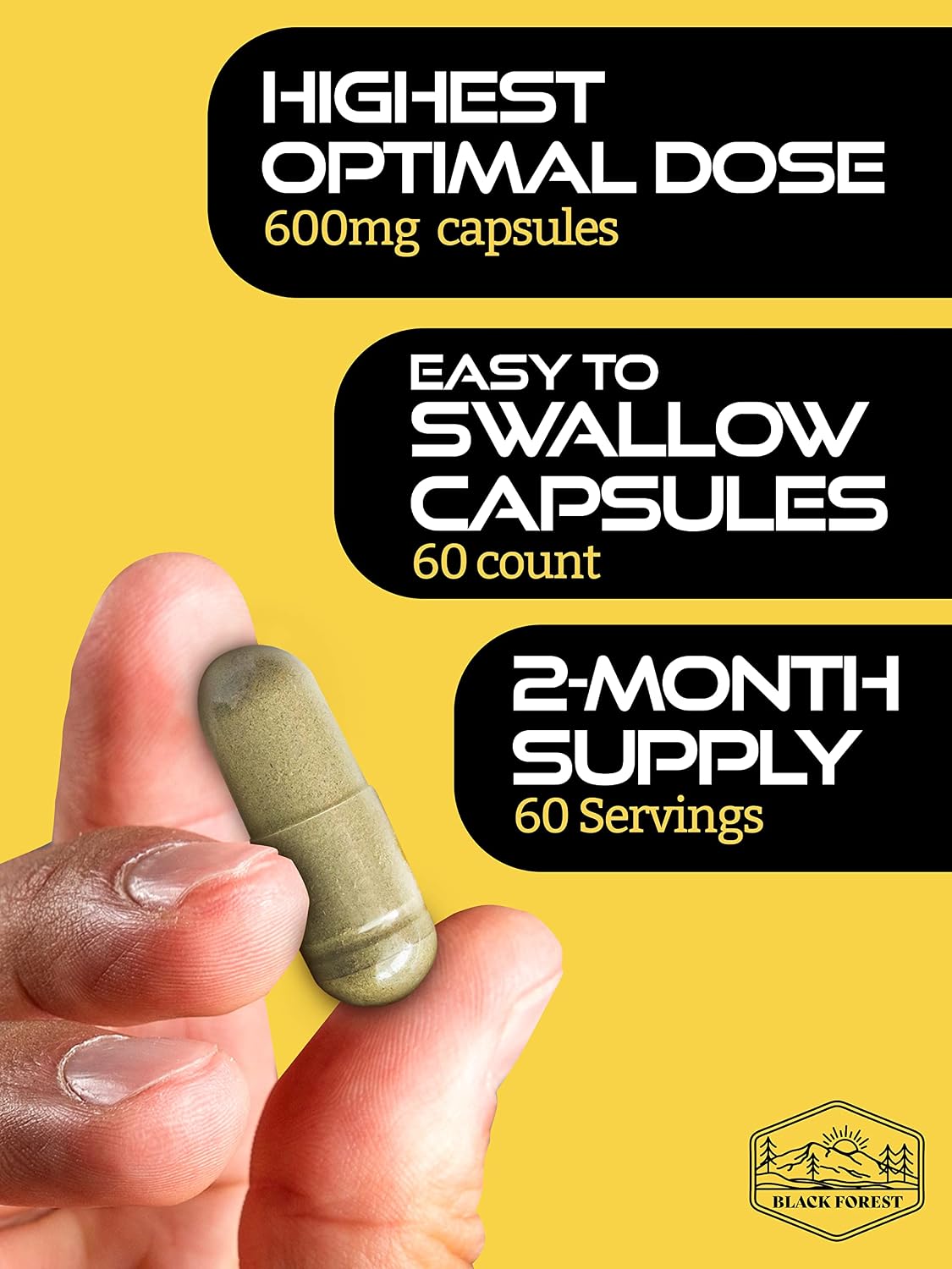 Cistanche Tubulosa 200mg & Tongkat Ali 400mg (Max Purity) 2 Month Supply (50% Echinacoside + 10% Acetoside with Tongkat Ali for Men 200:1 (Longjack) Eurycoma Longifolia) similar to Fadogia Agrestis