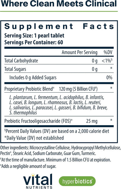Hyperbiotics Vital Nutrients Family Probiotic Bundle – Pro-15 Prebiotics + Probiotics for Adults (60 Time Release Pearls) & Pro-Kids Chewable Probiotic Tablets (60 Count)