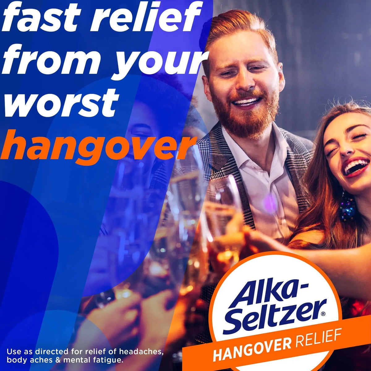 Alka-Seltzer Hangover Relief Tablets, Fast Relief Starts In About 15 Minutes for Headaches, Body Aches & Mental Fatigue, Bachelorette & Bachelor Party Packs 60 Count (3 Boxes, 20 Tablets Each) Alka-SeltzerBuy Supplements Australia