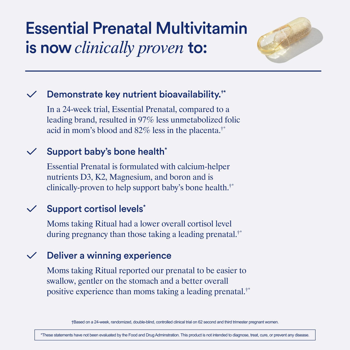 Ritual Prenatal Multivitamin for Women - Key Essential Vitamins and Minerals to Support Mom and Baby During Pregnancy* - Folate, Choline, Omega-3 DHA, Iron