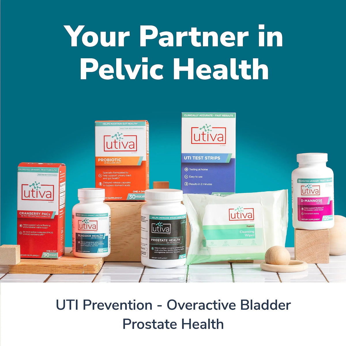 Szio+ Utiva Bladder Health - Control Supplement for Overactive Bladder and Lower Urinary Tract Health - Clinically Proven to Reduce Frequency and Urgency - 60 Capsules Szio+Buy Supplements Australia