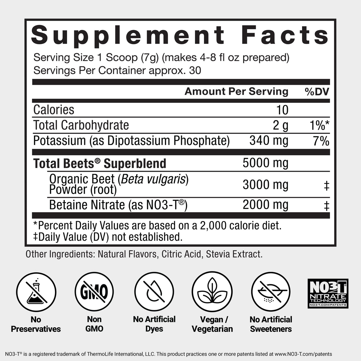 Force Factor Total Beets Drink Mix Superfood Powder with Nitrates to Support Circulation, Blood Flow, Nitric Oxide, Energy, Endurance, and Stamina