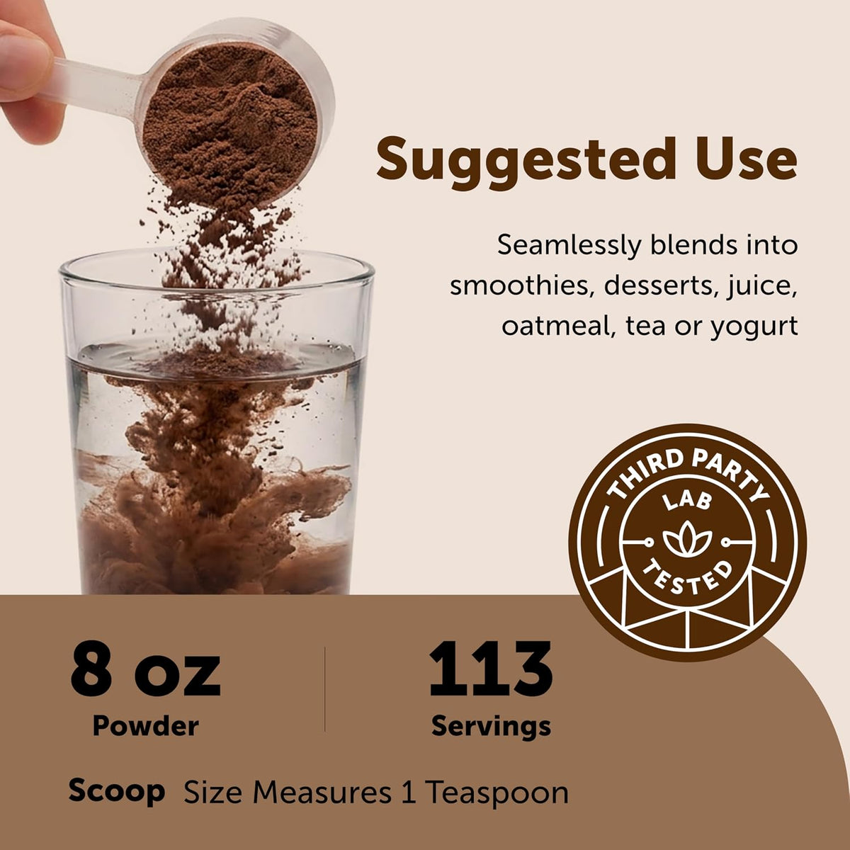 Micro Ingredients Organic Ceylon Cinnamon Powder, 8 oz | Sri Lanka Source | True Cinnamon for Spice & Seasoning | Great for Baking, Cooking, & Drinks | Additive Free, Non-GMO