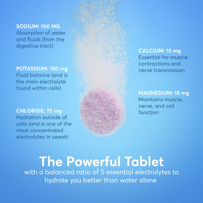 Nuun Vitamins Electrolyte Tablets with Vitamin D, C, E, A, & B6, Folic Acid, Magnesium & 4 Other Essential Electrolytes, Gluten Free & Vegan