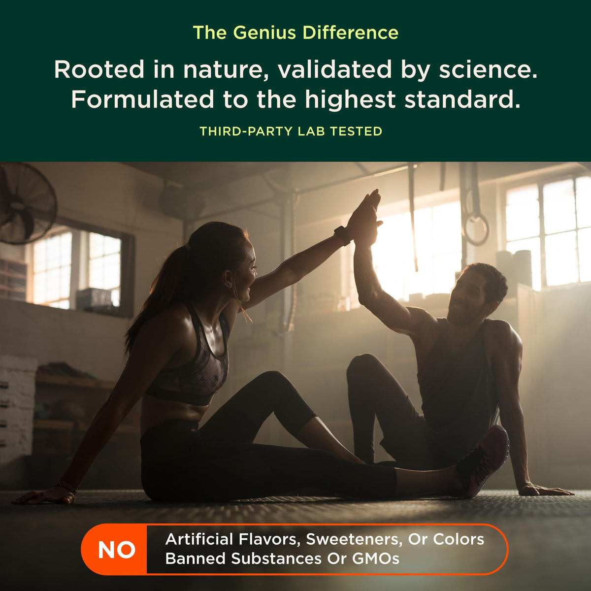 The Genius Brand Genius Mushrooms - Plant-Based Supplement for Immune, Focus & Energy Support - Lion's Mane, Cordyceps & Reishi