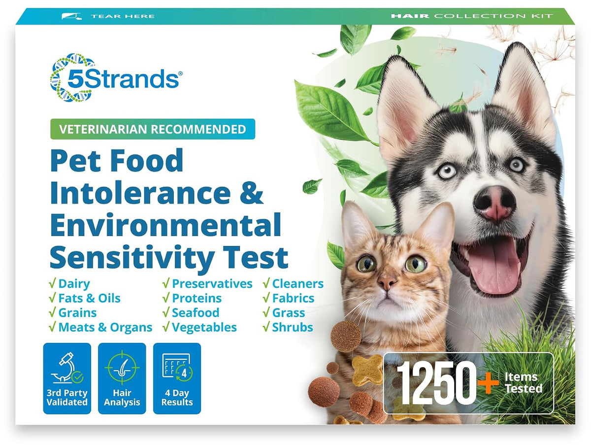 5Strands Pet Food & Environmental Sensitivity Test, 1250 Items Tested