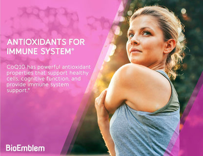 BioEmblem Triple Magnesium Complex 180 Capsules and CoQ10 with BioPerine 90 Count