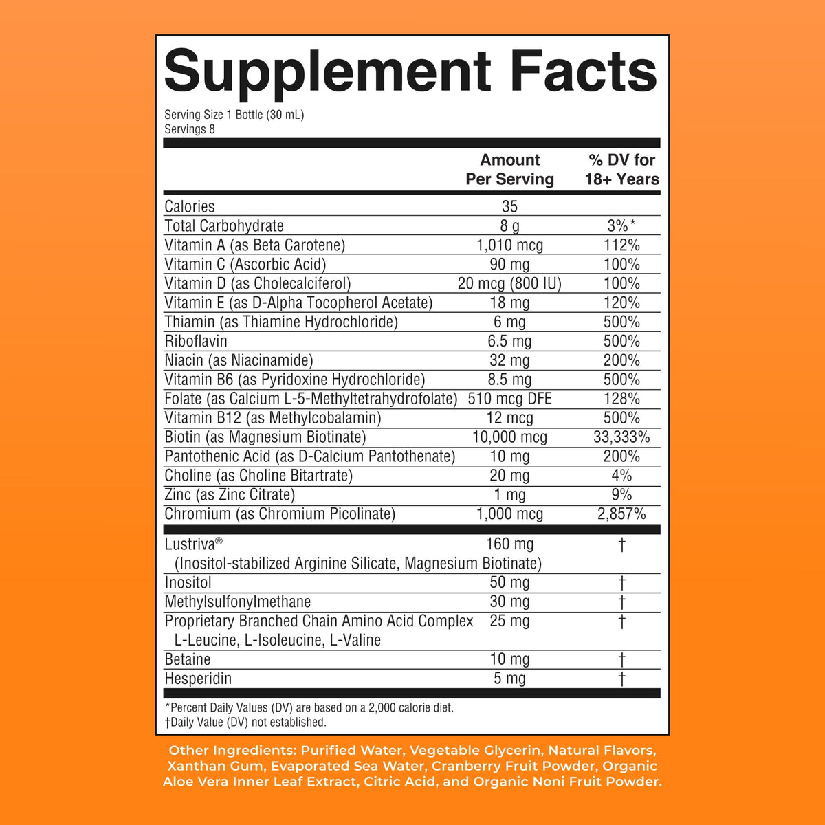 MARYRUTH'S Liquid Multivitamin + Hair Growth | Clinically Tested in Women for Thicker Hair & Facial Wrinkles | Biotin 10000mcg | Lustriva Hair Growth Supplements | Skin Care | Ages 18+ | 15.22 Fl Oz