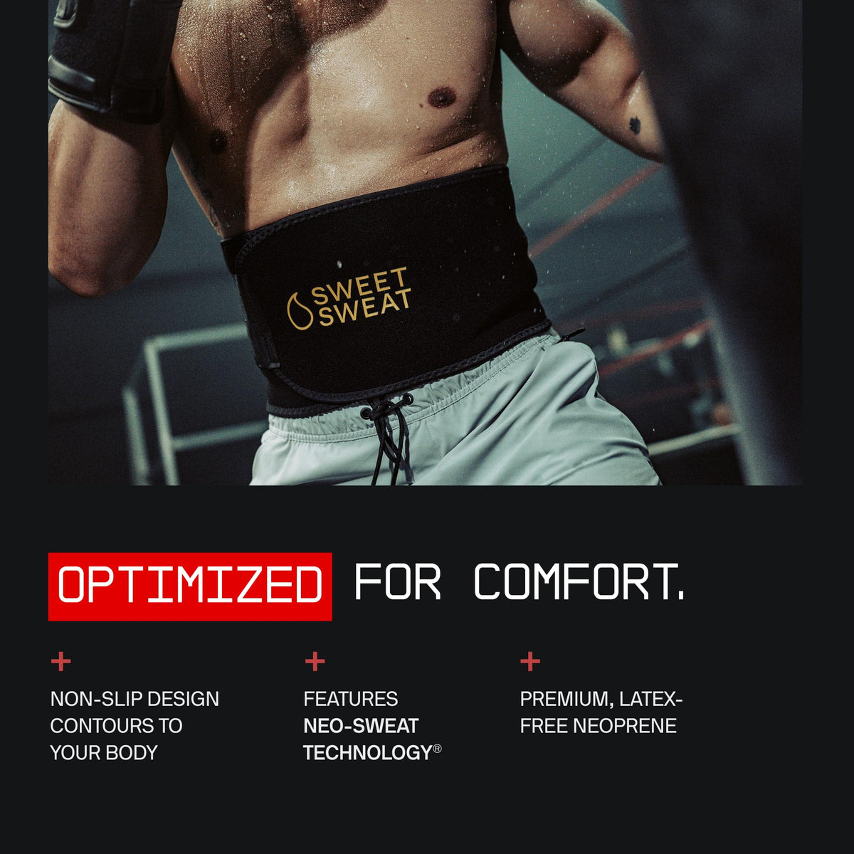 Sports Research Sweet Sweat® Waist Trimmer Extra-Coverage - Adjustable Fit · Latex-Free Neoprene · More Coverage
