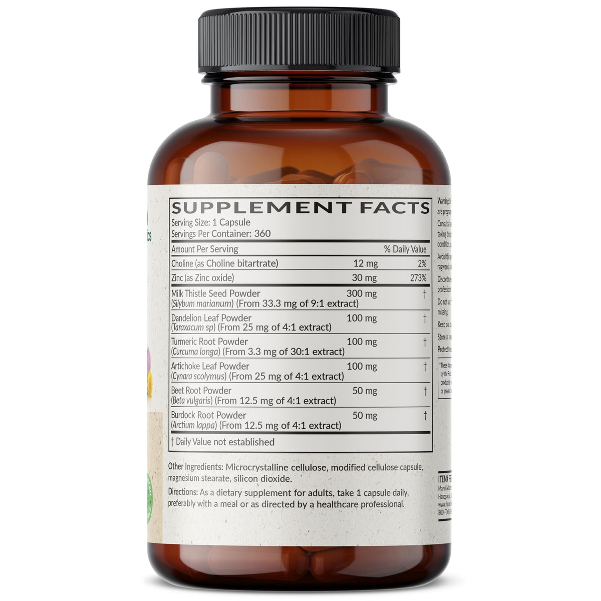Futurebiotics Liver Detox Advanced Detox & Cleanse Formula Supports Healthy Liver Function with Milk Thistle, Dandelion Extract, Turmeric, Artichoke Leaf, & More, Non-GMO, 60 Vegetarian Capsules