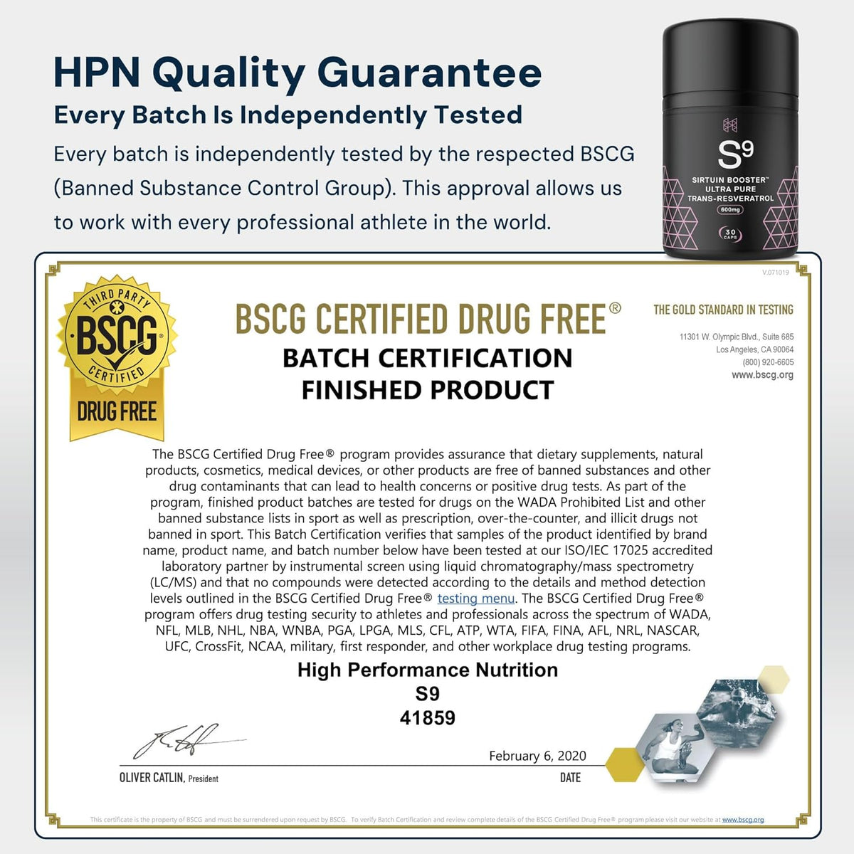 HPN S(9) Trans-Resveratrol for Antioxidant & Sirtuin Support, 30 Caps | Ultra-pure trans-resveratrol antioxidant formula supports sirtuin activity and healthy aging; 30 capsules.