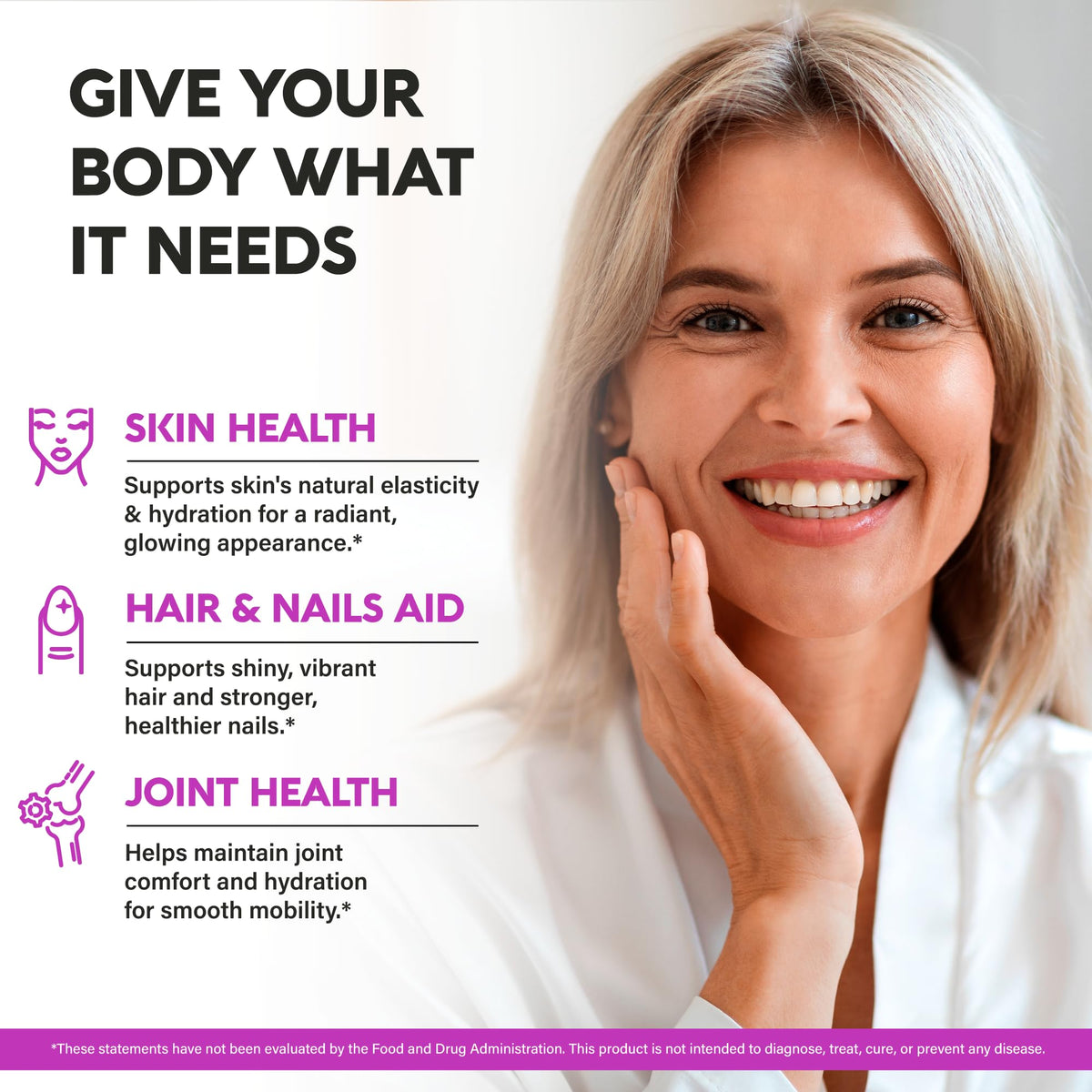 Multi Collagen Peptides - Hydrolyzed Types I, II, III, V & X - Collagen Supplement for Women 1300mg - w/ Hyaluronic Acid, Vitamins C & E - Skin, Hair, Nails & Joint Support - Lab Tested - 120 Capsules