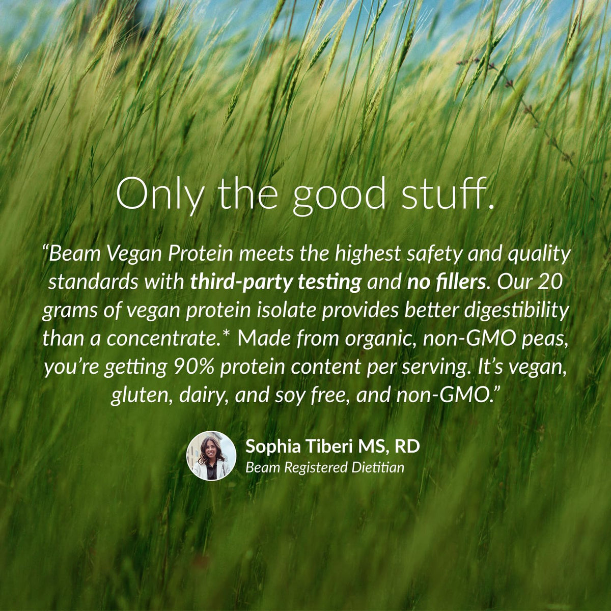 BEAM Vegan Protein Powder – Organic Pea Protein Isolate, 20g Plant-Based Protein per Serving, Third-Party Tested, No Added Sugar, Dairy Free, Soy Free, Gluten Free, 20 Servings, Chocolate
