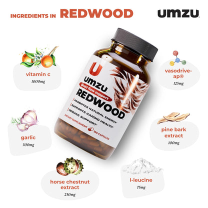 UMZU Redwood Max Nitric Oxide Booster, 1 Month Supply