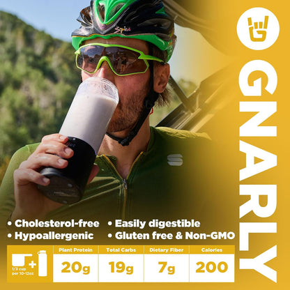 Golden Milk Vegan Protein Powder and Gnarly Performance Greens Lemon Mint (11.64 oz)