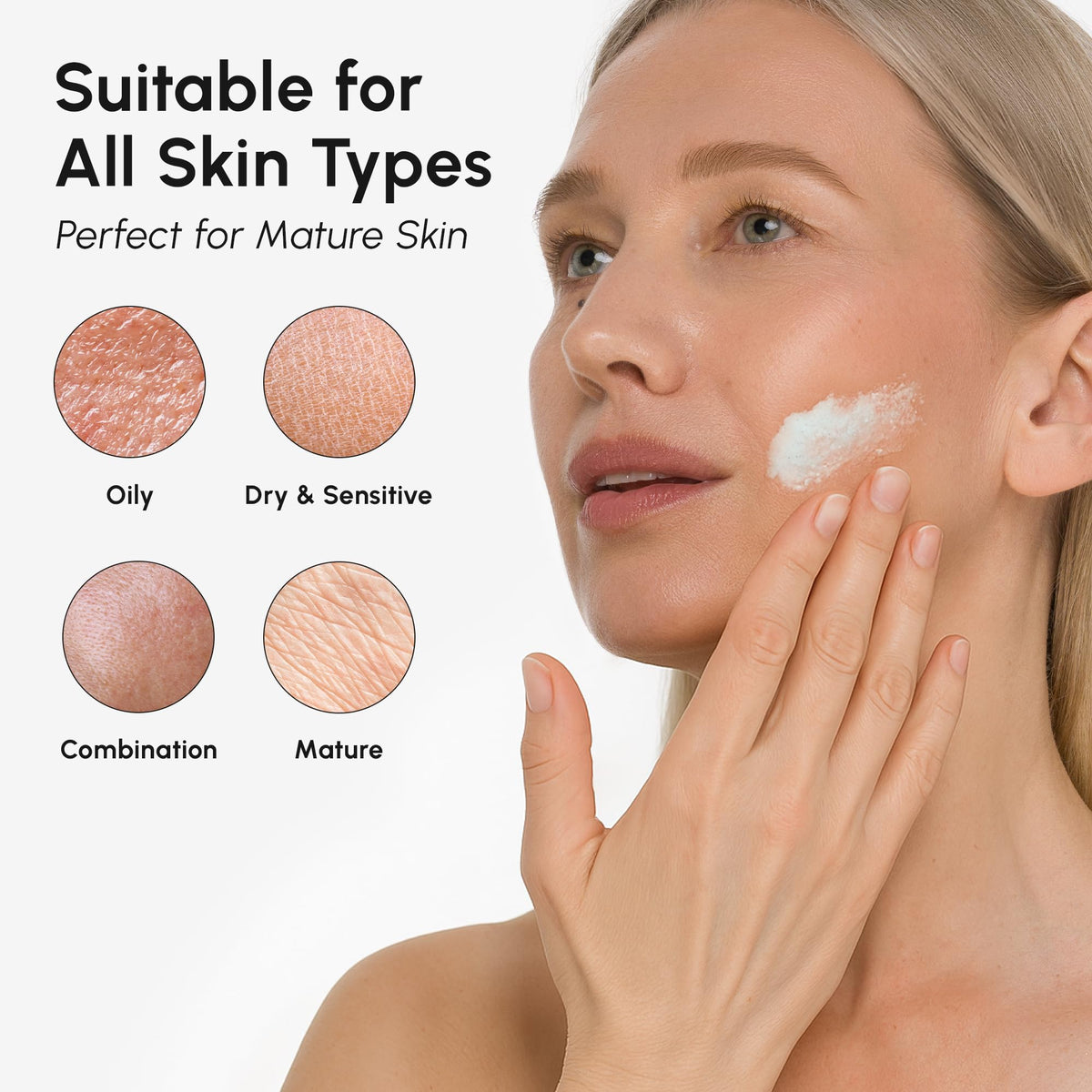 MAREE Face Exfoliator – Microdermabrasion Facial Scrub & Exfoliating Face Wash for Women – Collagen & Glycolic Acid – Gentle Scrub and Exfoliant