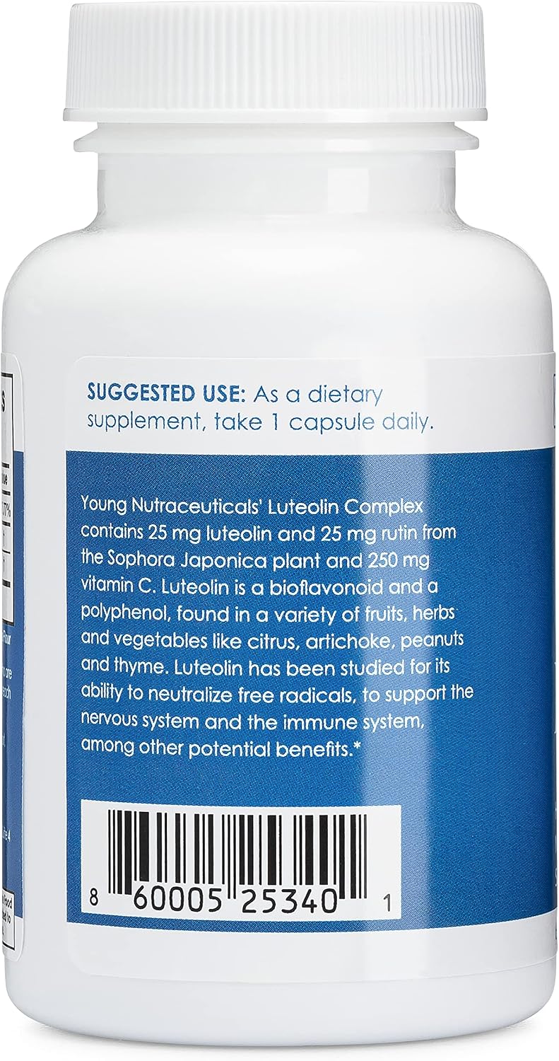 Mirica YoungNutra Luteolin Complex - Supports a Healthy Immune Response and Helps Maintain Nervous System Health* - 60 Capsules