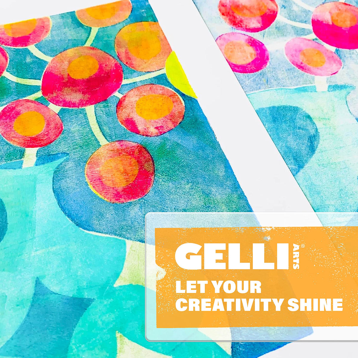Gelli Arts Gel Printing Plate - 8" X 10" Gel Plate, Reusable Gel Printing Plate, Printmaking Gelli Plate for Art, Clear Gel Monoprinting Plate, Gel Plate Printing for Arts and Crafts