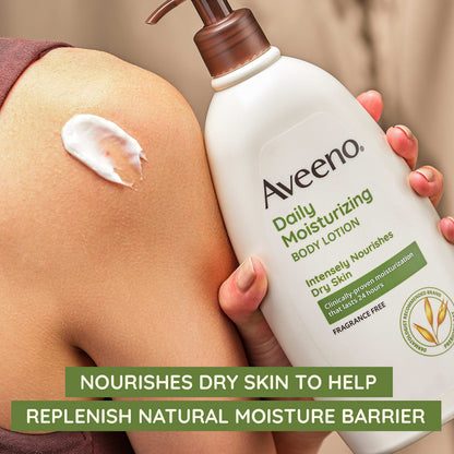 Aveeno Daily Moisturizing Body Lotion, Body Lotion for Dry Skin with Prebiotic Oat, Paraben