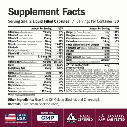 Multivitamin for Women with Vitamins and Minerals for Energy, Focus and Immune Health – Premium Daily Womens Multivitamins