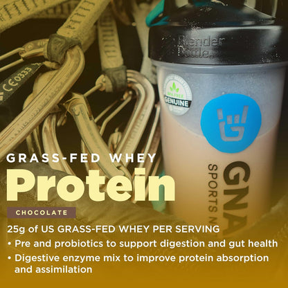 Gnarly Whey Grass-Fed Protein Supplement, Chocolate (32.0oz) and Gnarly Preworkout Strawberry Lemonade Caffeine Free (14.82oz)